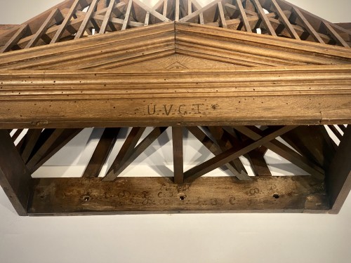 Napoléon III - Rooftop construction model of a Temple