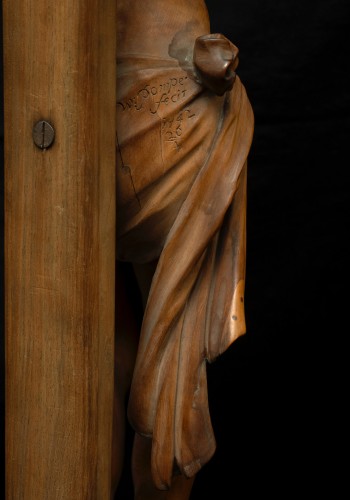 Religious Antiques  - Crucifix signed by Walter Pompe (1703-1777)