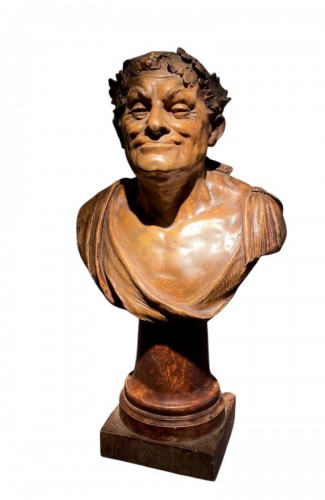 Terre cuite de Bachus signée Goldscheider