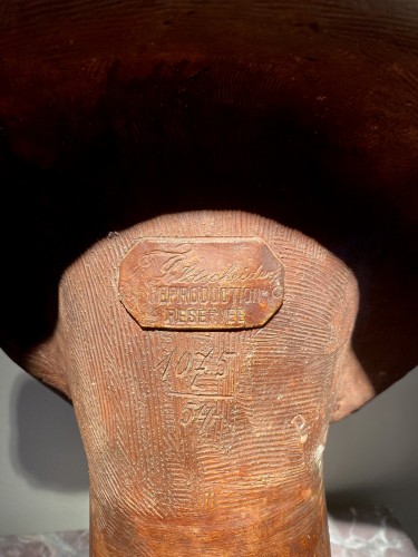XIXe siècle - Terre cuite de Bachus signée Goldscheider
