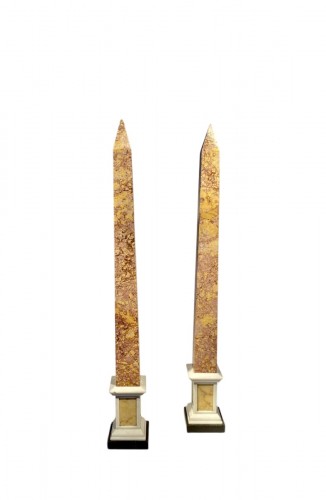 Pair of Grand Tour Obelisks