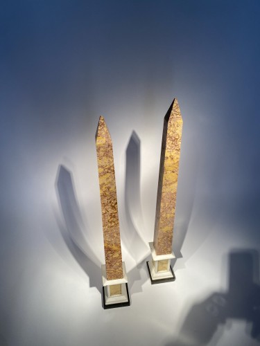 Pair of Grand Tour Obelisks - Curiosities Style Napoléon III