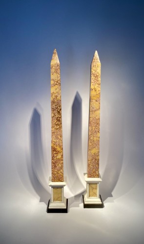 Pair of Grand Tour Obelisks - 