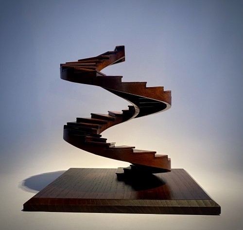 Compagnonnage Staircase model,  late 19th century  - Curiosities Style Napoléon III