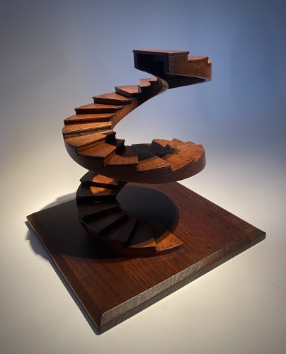 Curiosities  - Compagnonnage Staircase model,  late 19th century 