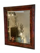 Grand miroir en écaille de tortue, fin XIXe siècle