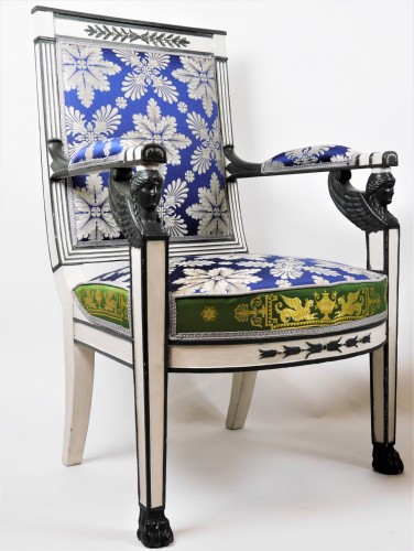 Sièges Fauteuil & Bergère - Paire de fauteuils Empire