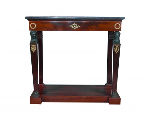 French Empire mahogany console