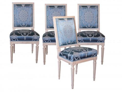 Suite de quatre chaises Louis XVI