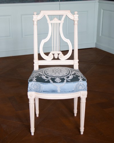 Suite of four Louis XVI dining chairs - Louis XVI