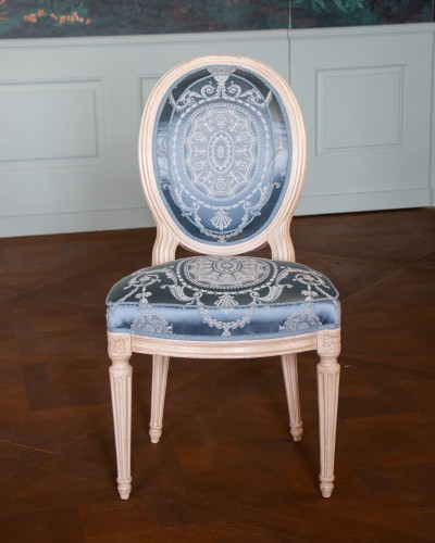 Louis XVI - Suite de quatre chaises Louis XVI par Boulard