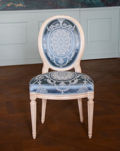 Louis XVI - Suite of 4 Louis XVI chairs by Boulard