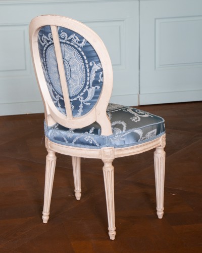 Antiquités - Suite de quatre chaises Louis XVI par Boulard