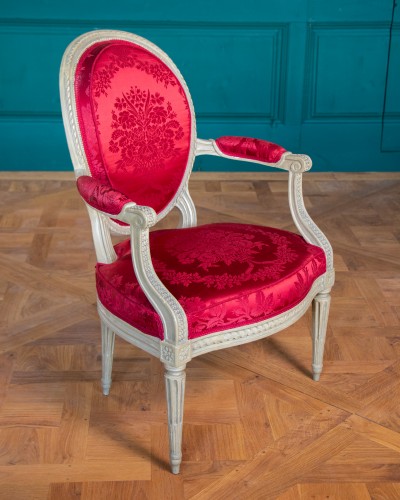 XVIIIe siècle - Paire de fauteuils estampillés Sené