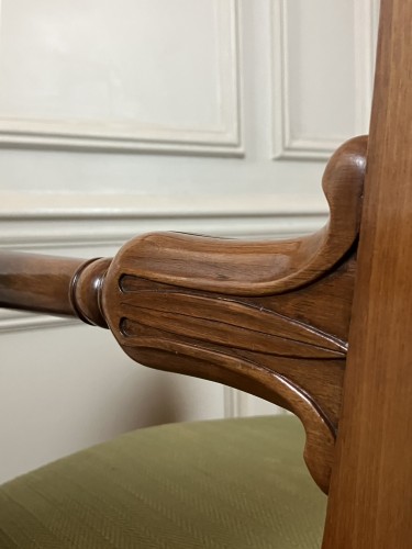 XIXe siècle - Paire de fauteuils Empire par Marcion