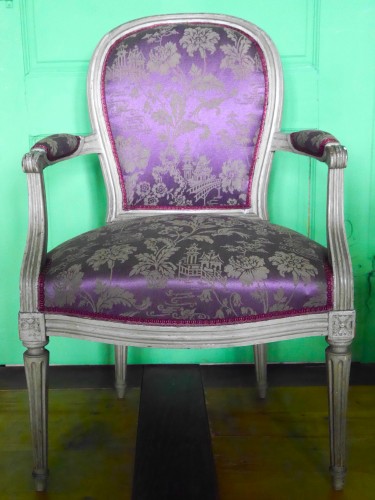 Fauteuil cabriolet estampillé JB Séné - Sièges Style Louis XVI