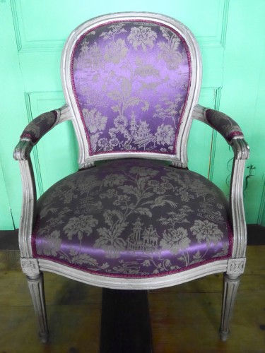 Sièges Fauteuil & Bergère - Fauteuil cabriolet estampillé JB Séné