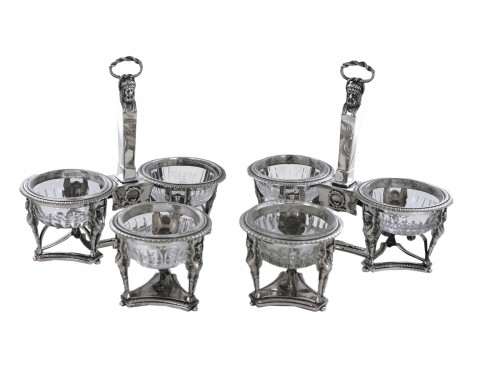 An Empire silver table set