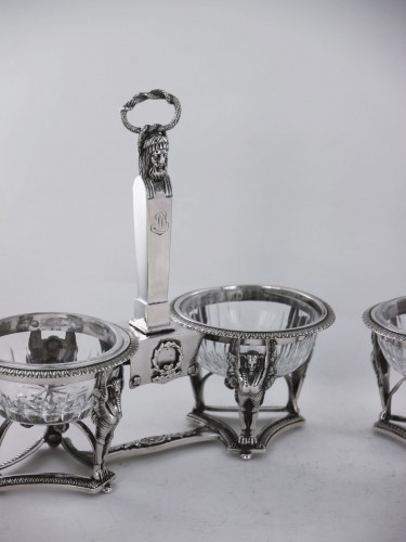 silverware & tableware  - An Empire silver table set