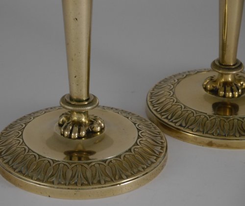 Lighting  - Pair of Empire candlesticks by Claude Galle