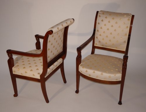 Sièges Fauteuil & Bergère - Paire de fauteuils Empire