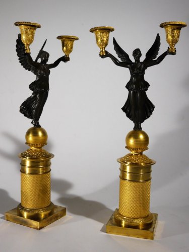 Empire - Pair of candelabra, Empire period