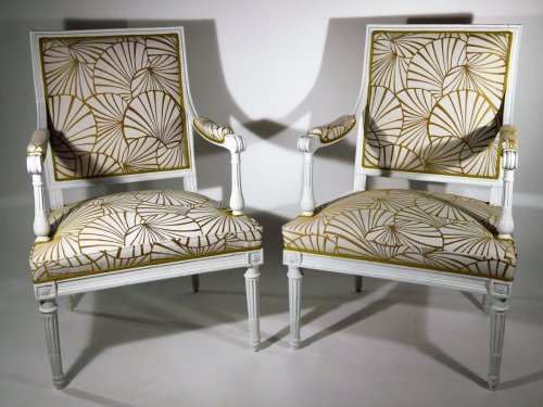 Louis XVI - Paire de fauteuils attribués à Georges Jacob