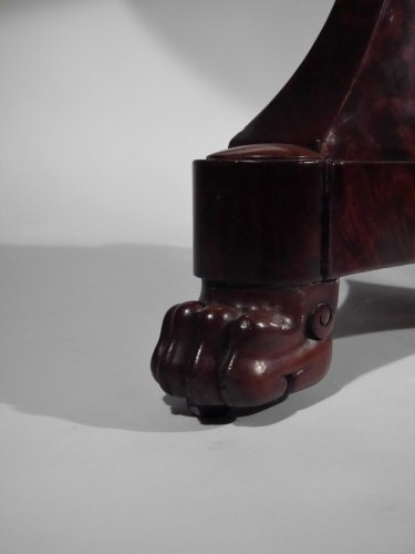 Furniture  - An Empire Mahogany pedestal table, beginning of the 19th century