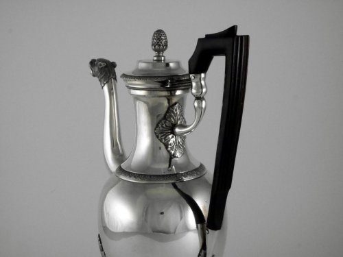 Antique Silver  - Empire Coffeemaker by Jean-Pierre Charpenat