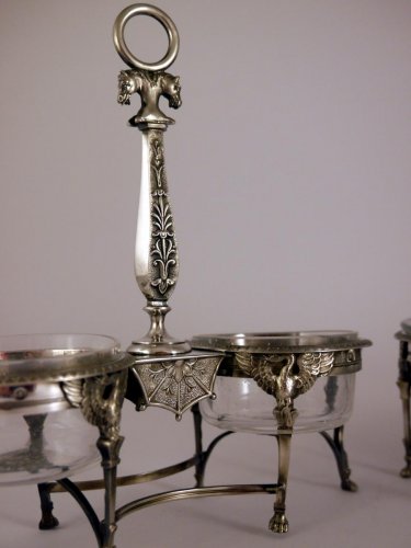Empire Saltcellars in silver  - silverware & tableware Style Empire
