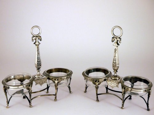 Argenterie et Arts de la table  - Salerons en argent d'époque Empire - Augustin Hubert-Desnoyers