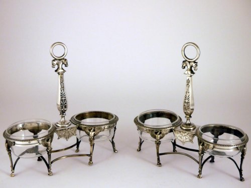 Antique Silver  - Empire Saltcellars in silver 