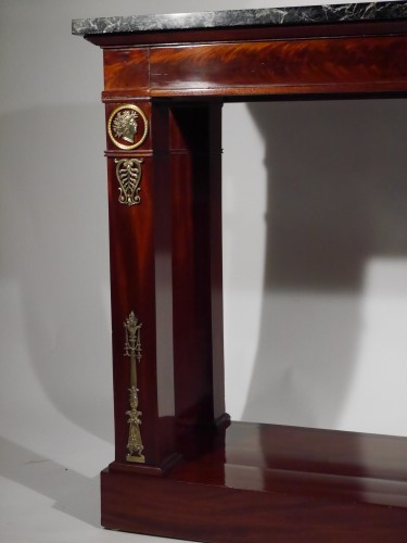 XIXe siècle - Importante console d'époque Empire