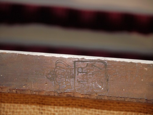 Antiquités - Empire armchair stamped Jacob D rue Meslée, 19th century