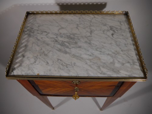 A Louis XVI working table or bedside table, stamped F Schey, 18th century - Louis XVI