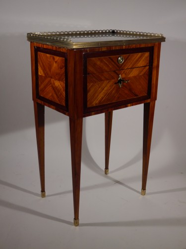 Antiquités - A Louis XVI working table or bedside table, stamped F Schey, 18th century