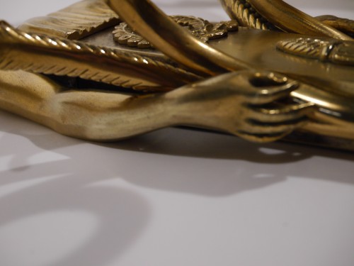Pair of bronze scones by Claude Galle - 