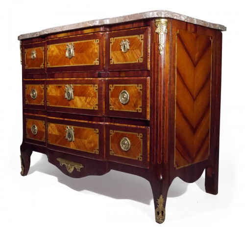 A Transition chest of drawers stamped by J. Stumpff