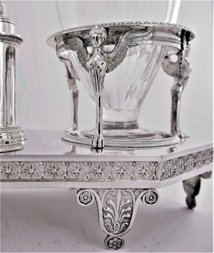 silverware & tableware  - Silver cruet of Empire period by Biennais