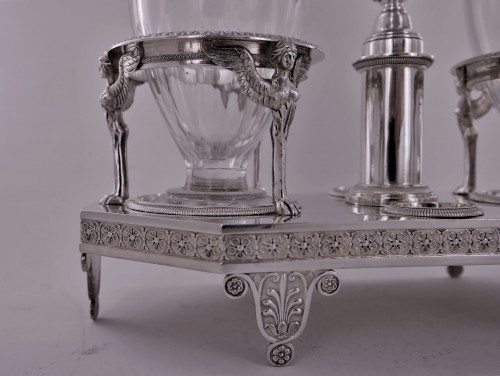 Silver cruet of Empire period by Biennais - 