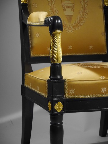 Empire Armchair stamped Jacob D rue Meslée, 19th century - Seating Style Empire
