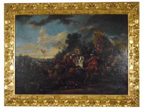 August Querfurt (1694-1761) - Bataille contre les Turcs