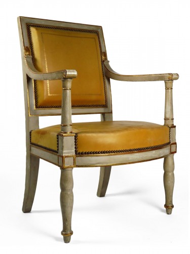 French Empire armchair from the Palais de Compiègne, stamped Jacob