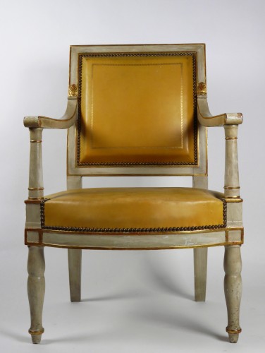 French Empire armchair from the Palais de Compiègne, stamped Jacob - Seating Style Empire