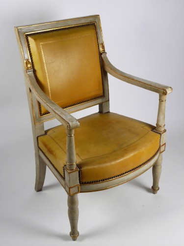 Empire - French Empire armchair from the Palais de Compiègne, stamped Jacob