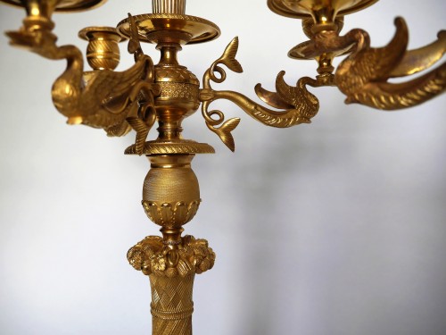 Lighting  - A pair of Empire candelabra, beginning of the 19th century
