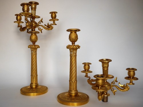 A pair of Empire candelabra, beginning of the 19th century - 