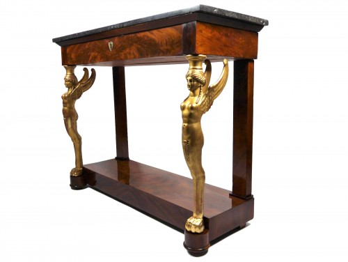 An Empire console, beginning of the 19th century