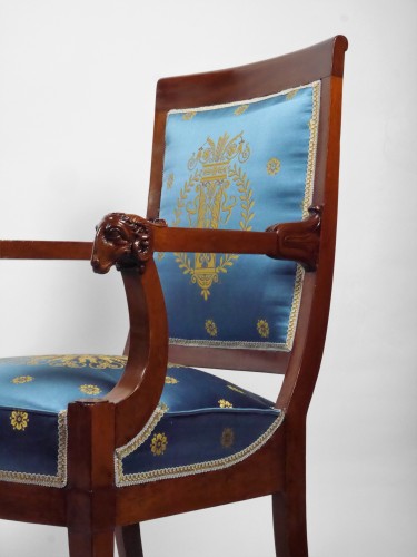 Paire de fauteuils Consulat attribués à Jacob Frères - Igra Lignum