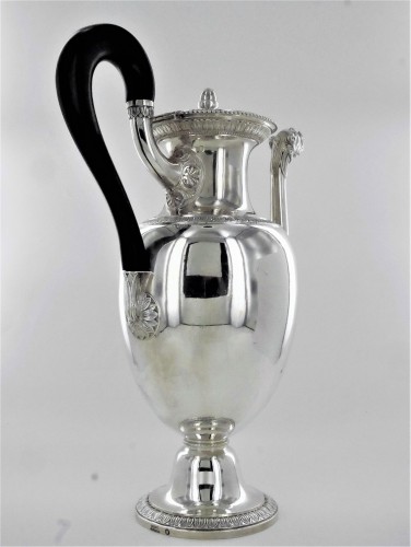 Antique Silver  - A coffee pot in the Empire style by Odiot